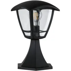 Paulmann Pollerleuchte Classic Curved  IP44  280mm  max. 12W  230V  Klar#Schwarz E27 Kunststoff 94393