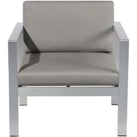 Beliani Gartenstuhl Salerno 77 x 70 x 80 cm grau