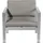 Beliani Gartenstuhl Salerno 77 x 70 x 80 cm grau