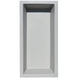 GFK Rechteckbecken (Grau) 200 x 100 x 35cm Teichbecken Rechteckig Gartenteich