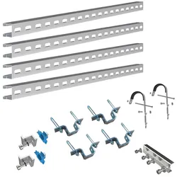 Balkonkraftwerk Fassadenhalterung für 2 Solarmodule