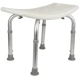 Badhocker Duschstuhl, Aluminiumbeinen & Rutschfester Badewannensitz für die Innendusche, Leichter und schmaler Duschhocker für Senioren und Behinderte,51 * 39 * 60,5 cm