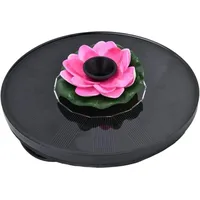 Lotus Solar-Brunnen-Wasserpumpe - Mini-solarbetriebener schwimmender Wasserbrunnen für Vogelbäder, Gartenteich, Außenpool (Pink)