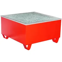 Bauer Südlohn Auffangwanne AW-1/PE, lackiert, Feuerrot