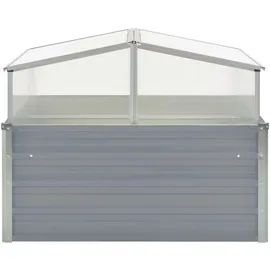 vidaXL Gewächshaus 100 x 100 x 85 cm Grau