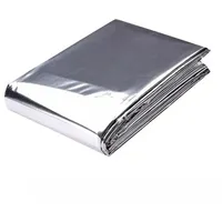 Gbtdoface Mylar-Platte, für den Innen- und Außenbereich, Gewächshaus, Sonnen-reflektierende Folie, silberfarbene Polyesterfolie, 130 cm x 210 cm