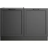 KOCHSTATION Spülenschrank »KS-Lana«, Breite 120 cm, grau