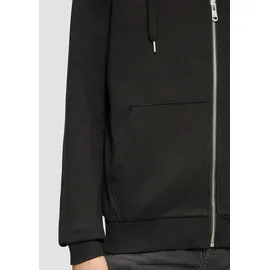 QS Basic-Sweatjacke mit Kapuze schwarz XL