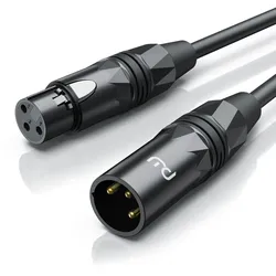 Primewire XLR Audio Kabel, XLR Stecker zu Buchse, NF-Audiokabel - 2m