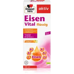 Doppelherz Eisen Vital Konzentrat zur Unterstützung der Blutbildung Geschmack orange&apple 500 ml