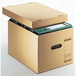 Archivbox 60810000 DIN A4 max. 7 Ordner Pappe natronbraun - naturbraun