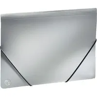 Ecobra Eckspannmappe Silver Shadow/940119 A4 silber-schwarz