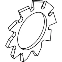 Industrial Quality Supplies DIN 6797 Zahnscheibe, FST A 4,3
