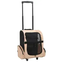 vidaXL Hundetrolley Faltbar Transporttasche Tragetasche Trolley Katze Rucksack