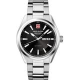 Swiss Alpine Military by Grovana Herrenuhr mit Edelstahlband ETA 2836-2 Automatik Saphirglas 10 ATM DayDate 7090.2137SAM