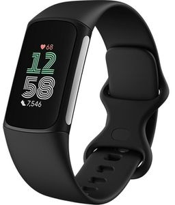 Fitbit Fitness-Tracker Charge 6 obsidian schwarz, Puls-, SpO2-, EKG-Messung, GPS, OLED, wasserdicht