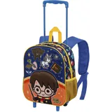 HARRY POTTER Crest-Kleiner 3D Rucksack mit Rädern, Orange, 26 x 34 cm, Kapazität 12,5 L