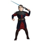 Rubie ́s Kostüm Star Wars Anakin Skywalker, Original Lizenzprodukt aus der Serie The Clone Wars schwarz 116