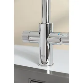 Grohe Starter Kit Blue Pure BauCurve Spültischb. mit Ultrasafe-Filter chrom