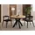 WFL GROUP Runder Ausziehtisch 90-190 x 77 cm Hellbraun
