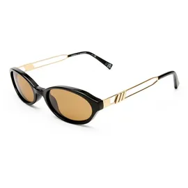 le specs. LUNITA Damen-Sonnenbrille Vollrand Oval Kunststoff-Gestell, schwarz