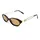le specs. LUNITA Damen-Sonnenbrille Vollrand Oval Kunststoff-Gestell, schwarz