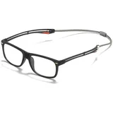 MAGIMODAC Damen Herren Lesebrille Blaulichtfilter Haltbar Verstellbar Lesehilfe Sehhilfe Lesebrillen Schwarz 3.00