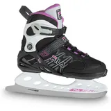 FILA Herren Eishockeyschuhe Freizeitschlittschuh, schwarz-weiß-pink, 37 1⁄2