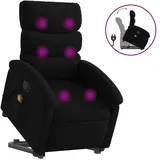 vidaXL Massagesessel mit Aufstehhilfe Elektrisch 92 x 99,5 x 0 cm Schwarz