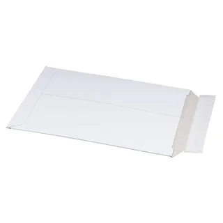 Vollpappe-Versandtasche 255 x 342 x 30 mm DIN C4 mit Aufreißfaden & Selbstklebeverschluss Weiß