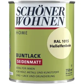 Schöner Wohnen Home Buntlack 750 ml hellelfenbein seidenmatt