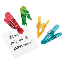 Wedo GLOSSY Magnete farbsortiert, Kunststoff 8,4 x 4,0 x 2,1 cm, 4 St.