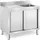 Royal Catering Spülenschrank 1 Becken - - Edelstahl - 400 x 60 cm - Spültisch Royal Catering