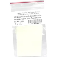 CareLiv Mundschutz Papiervlies weiß m. Gummibändern