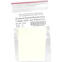 CareLiv Mundschutz Papiervlies weiß m. Gummibändern