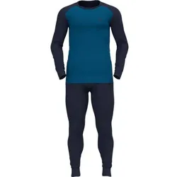 ODLO Herren Funktionsunterwäsche "Active Warm Eco", diving navy - mykonos blue, S