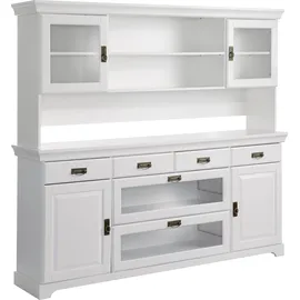 OTTO home Buffet Rügen FSC® zertifiziertes Massivholz 180 x 168 x 40 cm Weiß