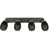 Trio Deckenspot BIDAR 4-flammig & Schwarz,