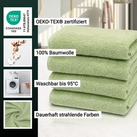 ZOLLNER Handtuchset 4-tlg. grün