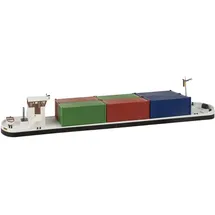 FALLER Flussfrachter mit Containern 131013 H0