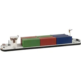 FALLER Flussfrachter mit Containern 131013 H0