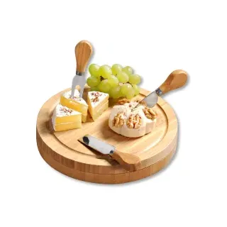 KESPER Käseschneidebrett mit Besteck, Bambus,