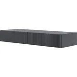 Selsey Schminktisch Makeup Tisch Frisiertisch Hängend Kosmetiktisch 110 cm Mit 2 Schubladen Veldio Schwarz