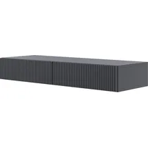 Selsey Schminktisch Makeup Tisch Frisiertisch Hängend Kosmetiktisch 110 cm Mit 2 Schubladen Veldio Schwarz