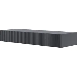 Selsey Schminktisch Makeup Tisch Frisiertisch Hängend Kosmetiktisch 110 cm Mit 2 Schubladen Veldio Schwarz