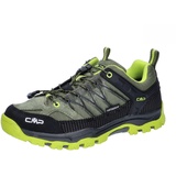 CMP Kids Trekking Shoes Kinder Rigel Low Trekkingschuhe Wp, Kaki-Acido, 35, EU