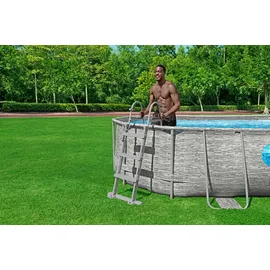 BESTWAY Sicherheitsleiter grau 107 cm