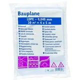 Color Expert Bauplane 4 x 5 m Schwarz