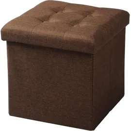 Woltu Truhenbank Gepolstert Braun 38 x 38 x 38 cm