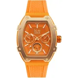 ICE-Watch Ice boliday Bright orange - Orangefarbene Damenuhr mit Silikonarmband - 023287
